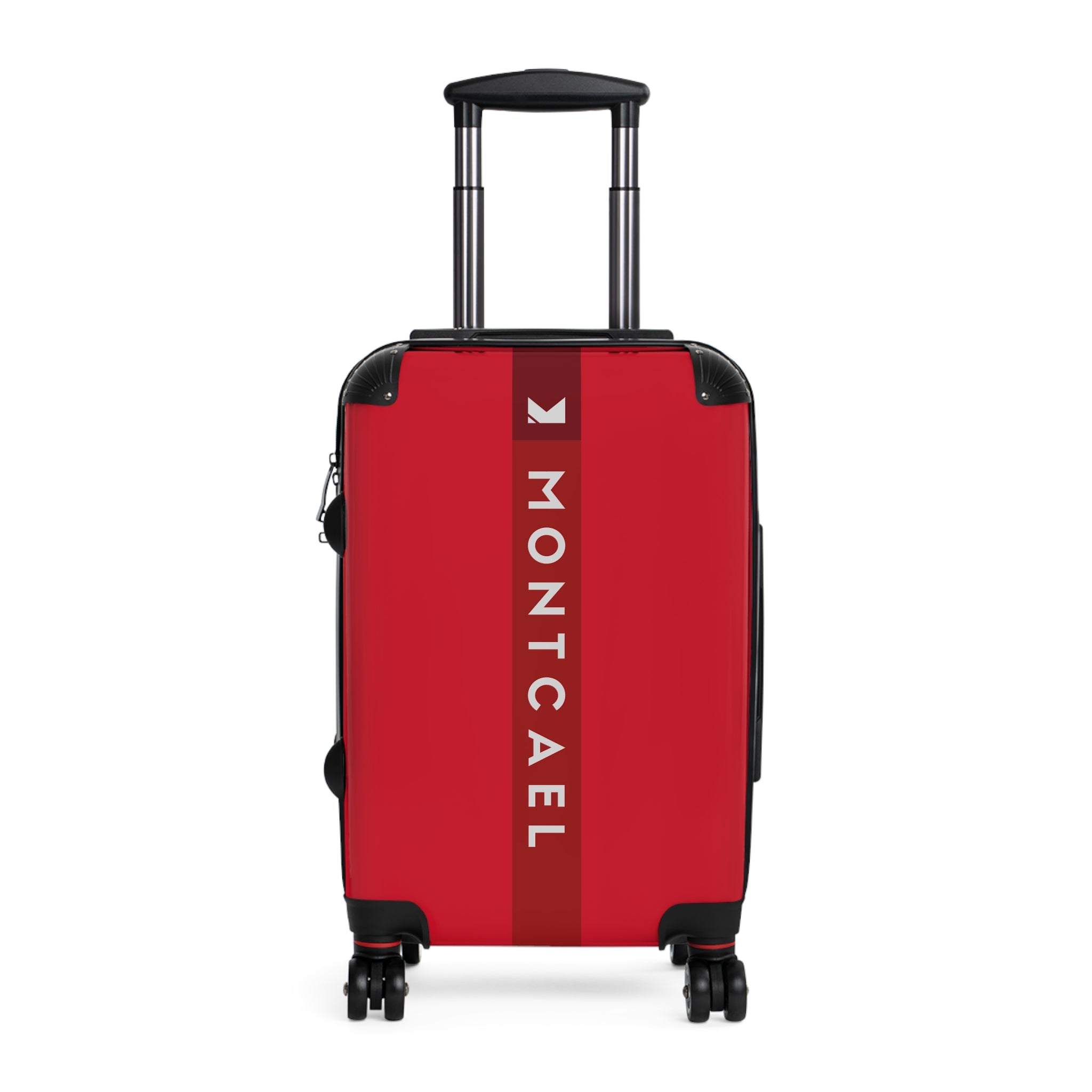 Red (S, M, L) — Carry-On Suitcase – Sleek Black Hardshell Spinner with Telescoping Handle