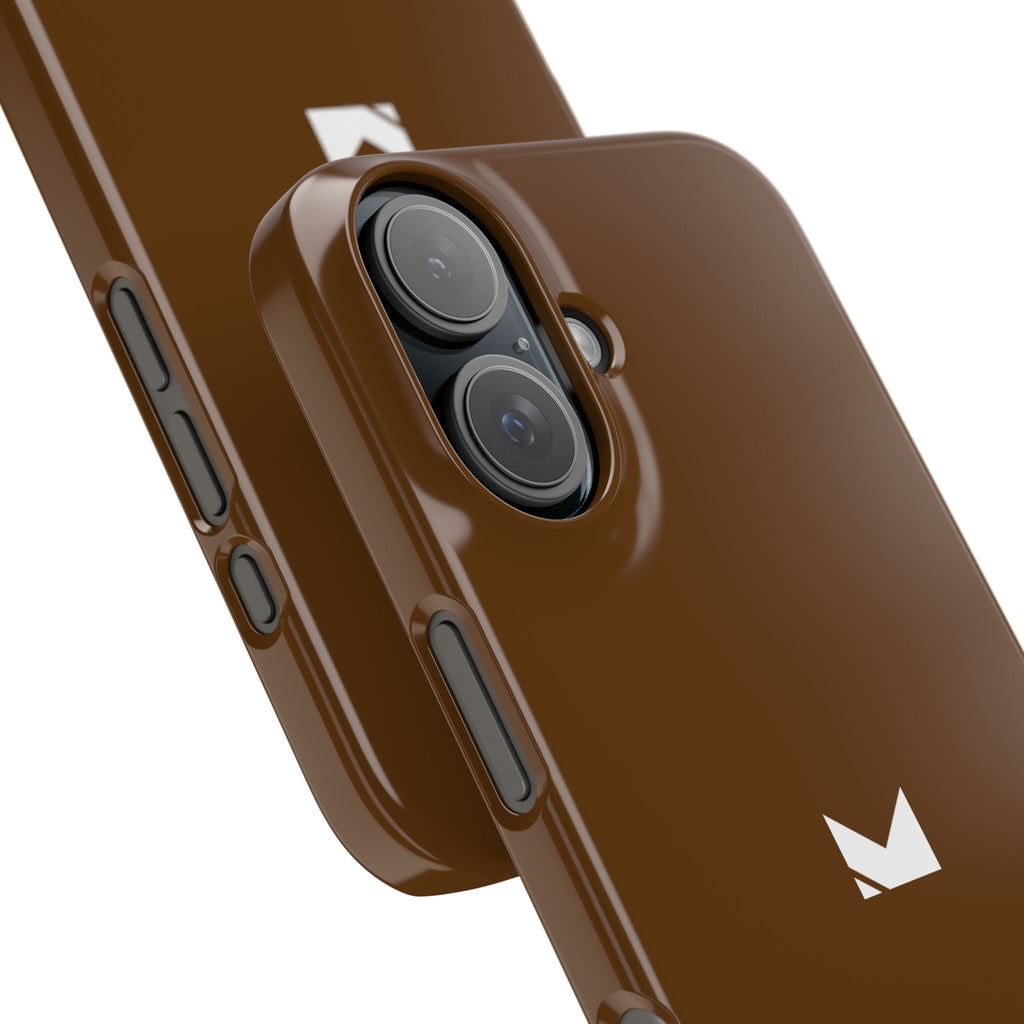 Brown — Slim Matte Protective Phone Case (Compatible with iPhone only)