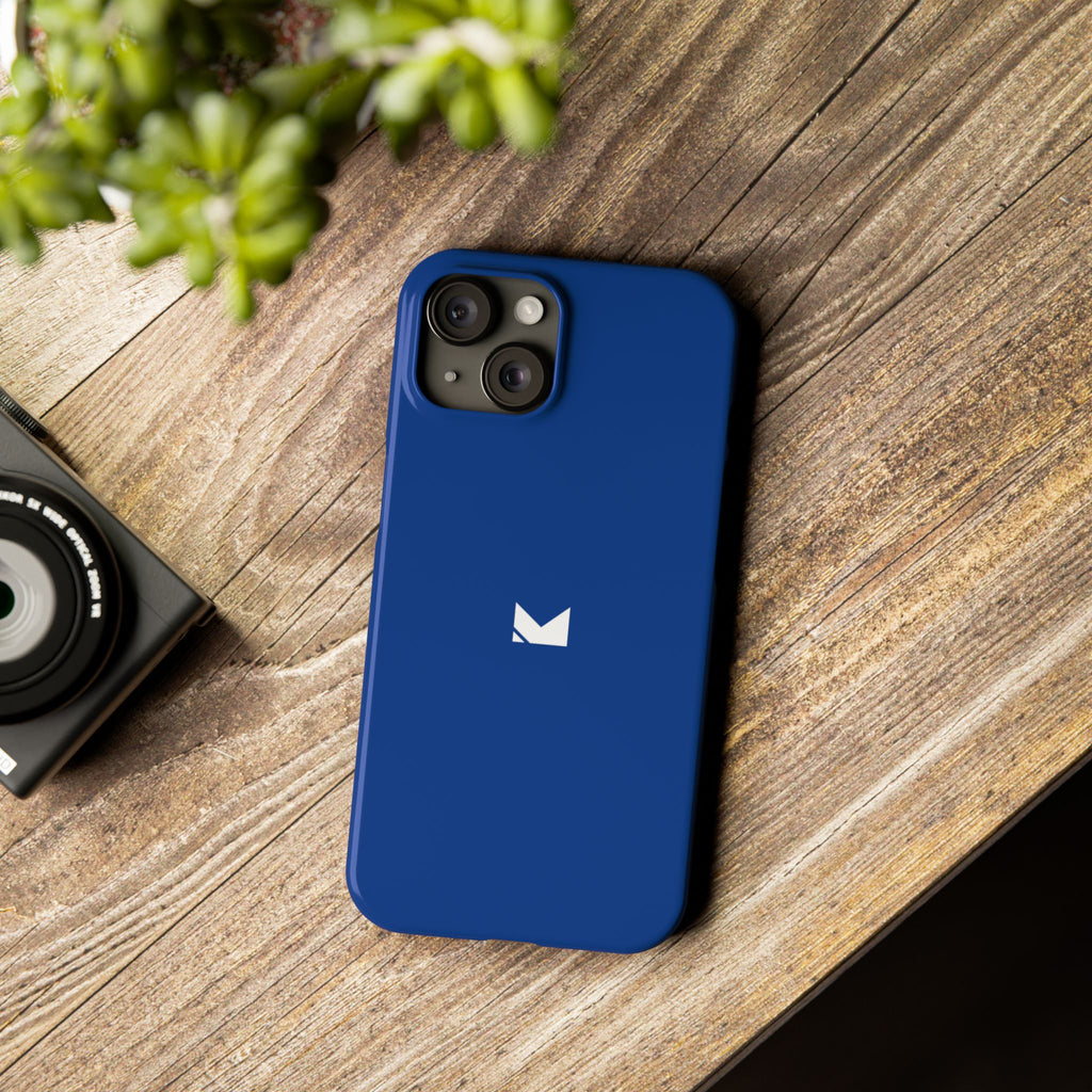 Dark Blue — Slim Matte Protective Phone Case (Compatible with iPhone only)