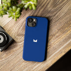 Dark Blue — Slim Matte Protective Phone Case (Compatible with iPhone only)