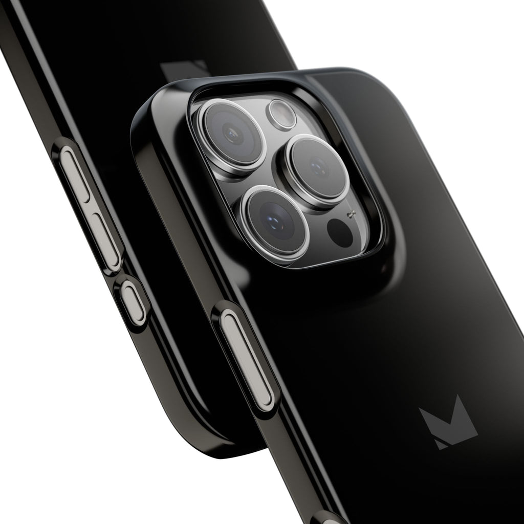 Black — Slim Matte Protective Phone Case (Compatible with iPhone only)