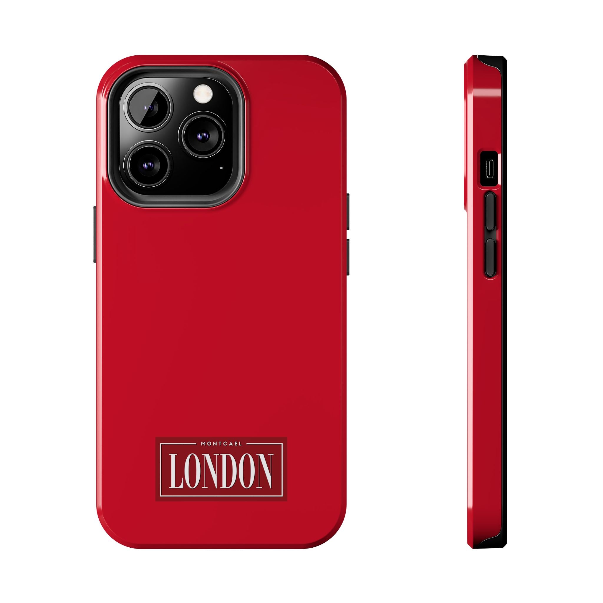 London City Tough Phone Case — Dark Red (Compatible with iPhone and Samsung only)