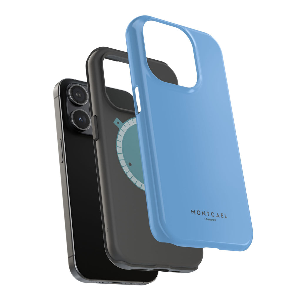 Light Blue — Magnetic Impact-Resistant Phone Case — Slim Shockproof MagSafe-Compatible (Compatible with iPhone and Samsung only)