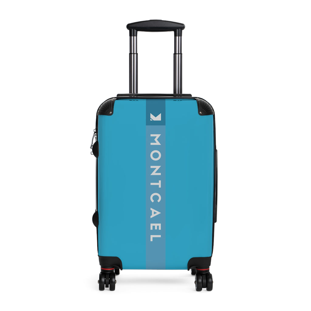 Turquoise (S, M, L) — Carry-On Suitcase – Sleek Black Hardshell Spinner with Telescoping Handle