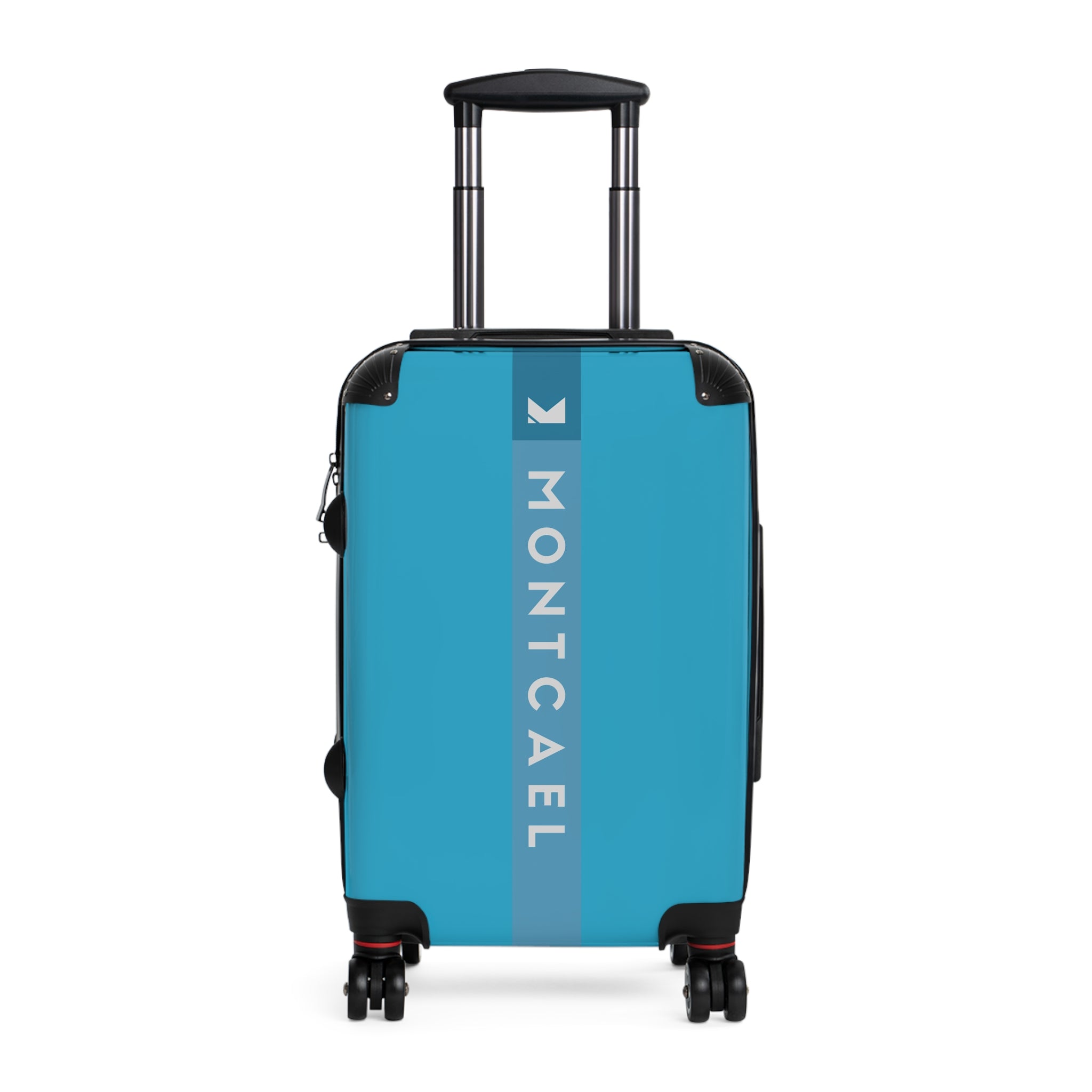 Turquoise (S, M, L) — Carry-On Suitcase – Sleek Black Hardshell Spinner with Telescoping Handle