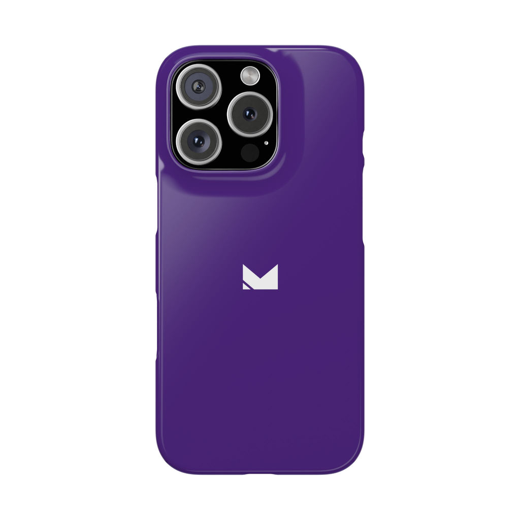 Purple — Slim Matte Protective Phone Case (Compatible with iPhone only)