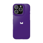 Purple — Slim Matte Protective Phone Case (Compatible with iPhone only)