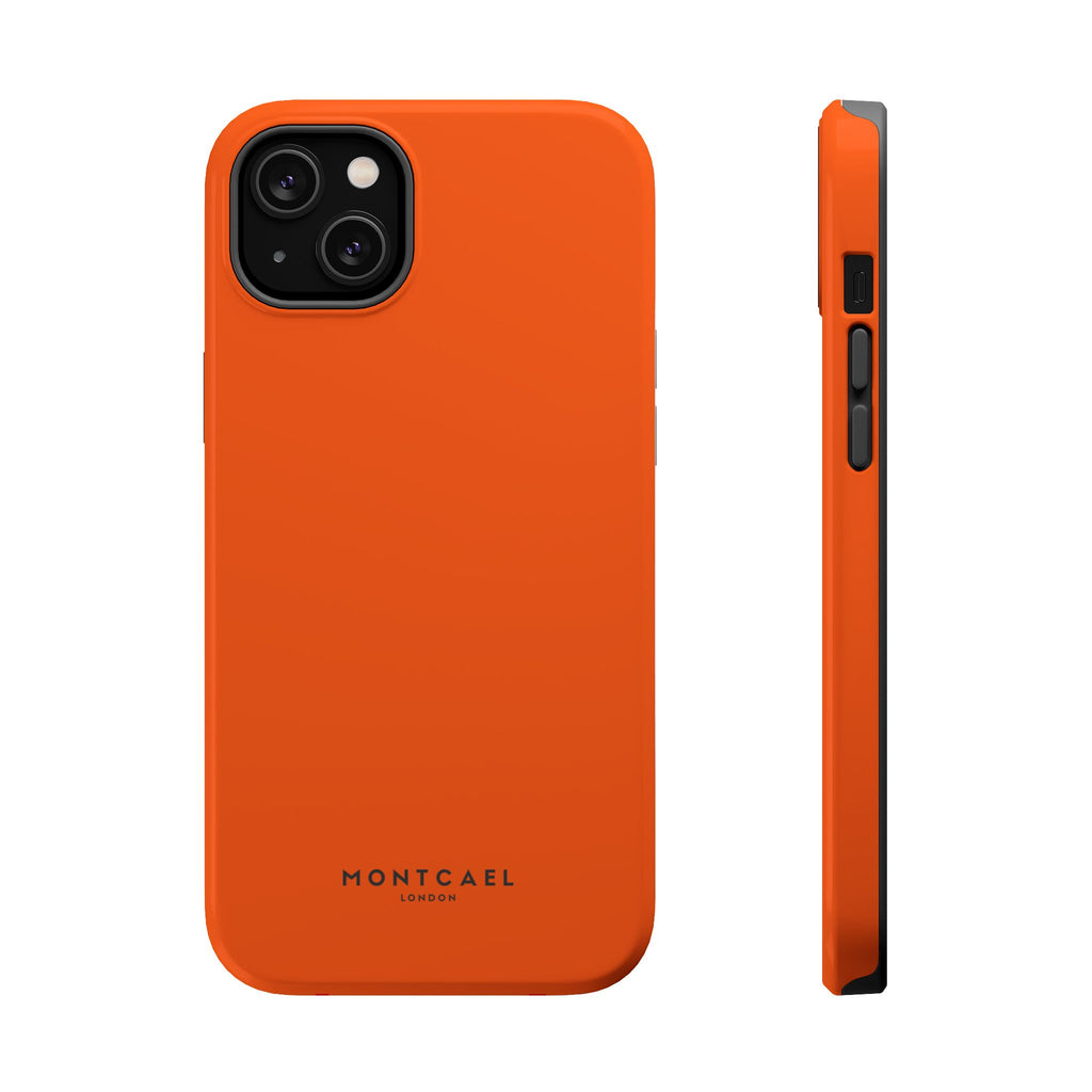Orange — Magnetic Impact-Resistant Phone Case — Slim Shockproof MagSafe-Compatible (Compatible with iPhone and Samsung only)