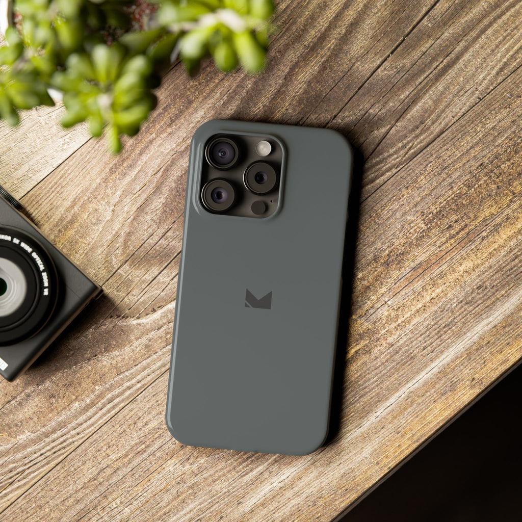 Dark Grey — Slim Matte Protective Phone Case (Compatible with iPhone only)