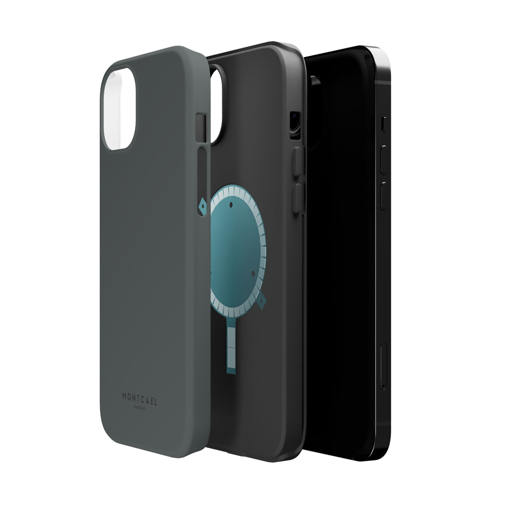 Dark Grey — Magnetic Impact-Resistant Phone Case — Slim Shockproof MagSafe-Compatible (Compatible with iPhone and Samsung only)