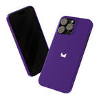 Purple — Slim Matte Protective Phone Case (Compatible with iPhone only)