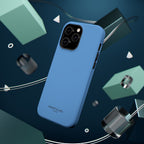 Light Blue — Magnetic Impact-Resistant Phone Case — Slim Shockproof MagSafe-Compatible (Compatible with iPhone and Samsung only)