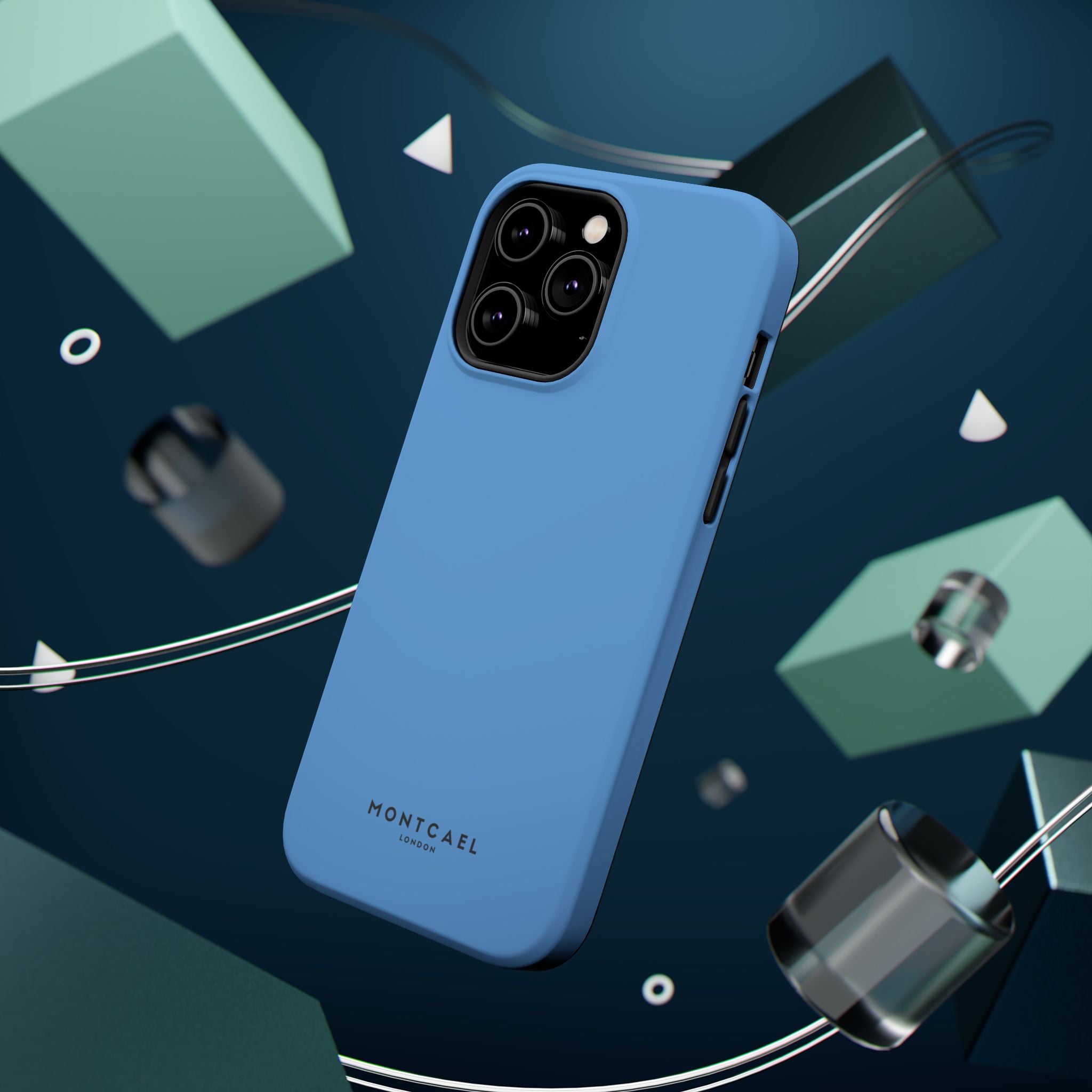 Light Blue — Magnetic Impact-Resistant Phone Case — Slim Shockproof MagSafe-Compatible (Compatible with iPhone and Samsung only)