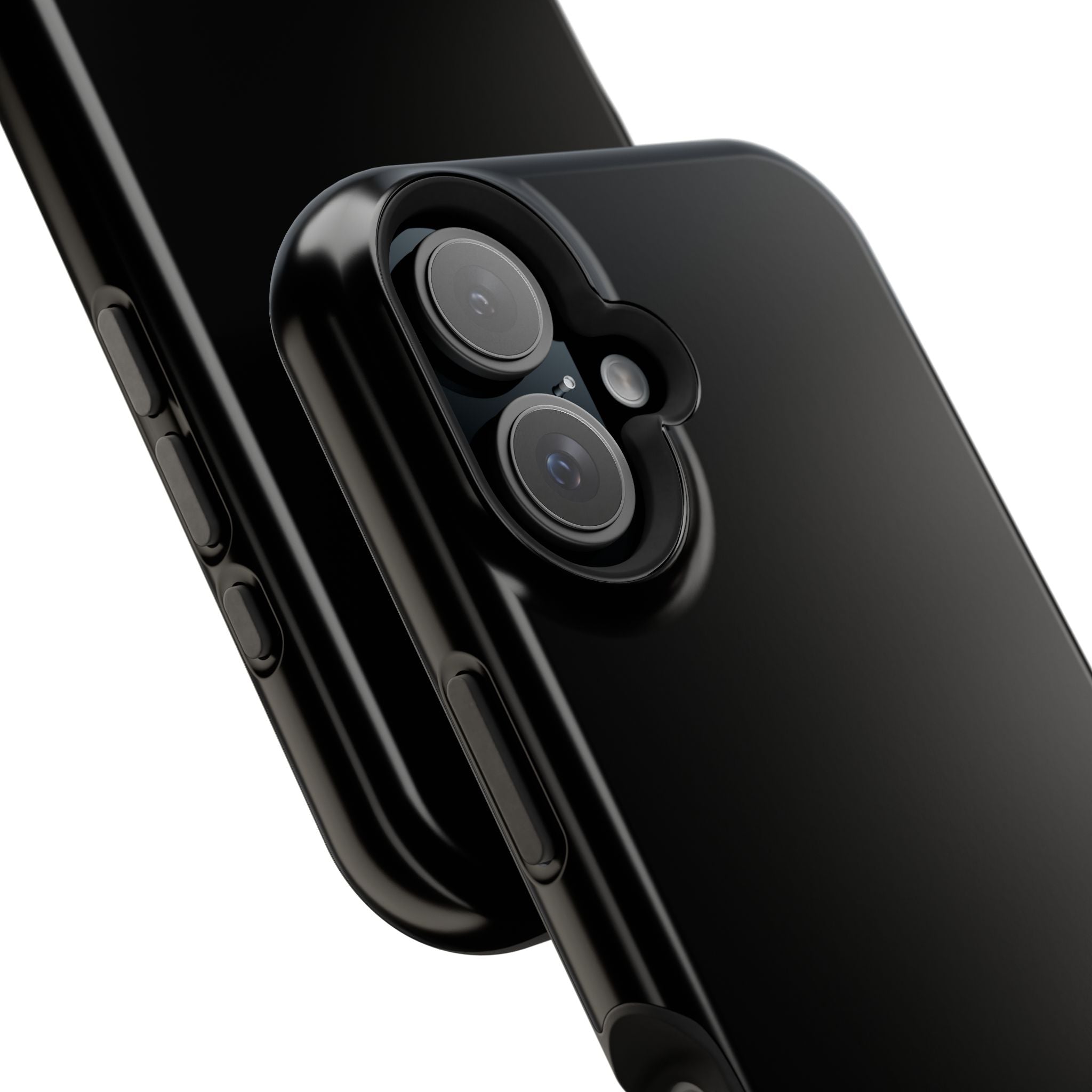 Black — Magnetic Impact-Resistant Phone Case — Slim Shockproof MagSafe-Compatible (Compatible with iPhone and Samsung only)