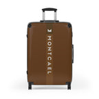 Brown (S, M, L) — Carry-On Suitcase – Sleek Black Hardshell Spinner with Telescoping Handle
