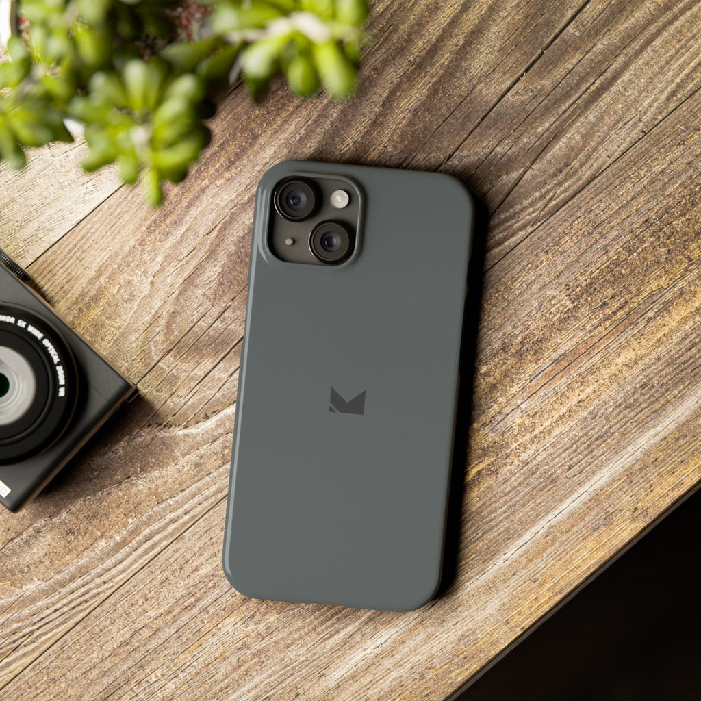 Dark Grey — Slim Matte Protective Phone Case (Compatible with iPhone only)