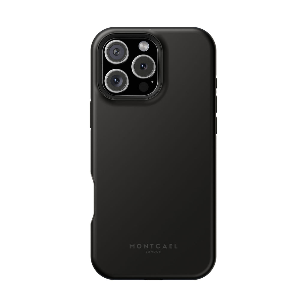 Black — Magnetic Impact-Resistant Phone Case — Slim Shockproof MagSafe-Compatible (Compatible with iPhone and Samsung only)