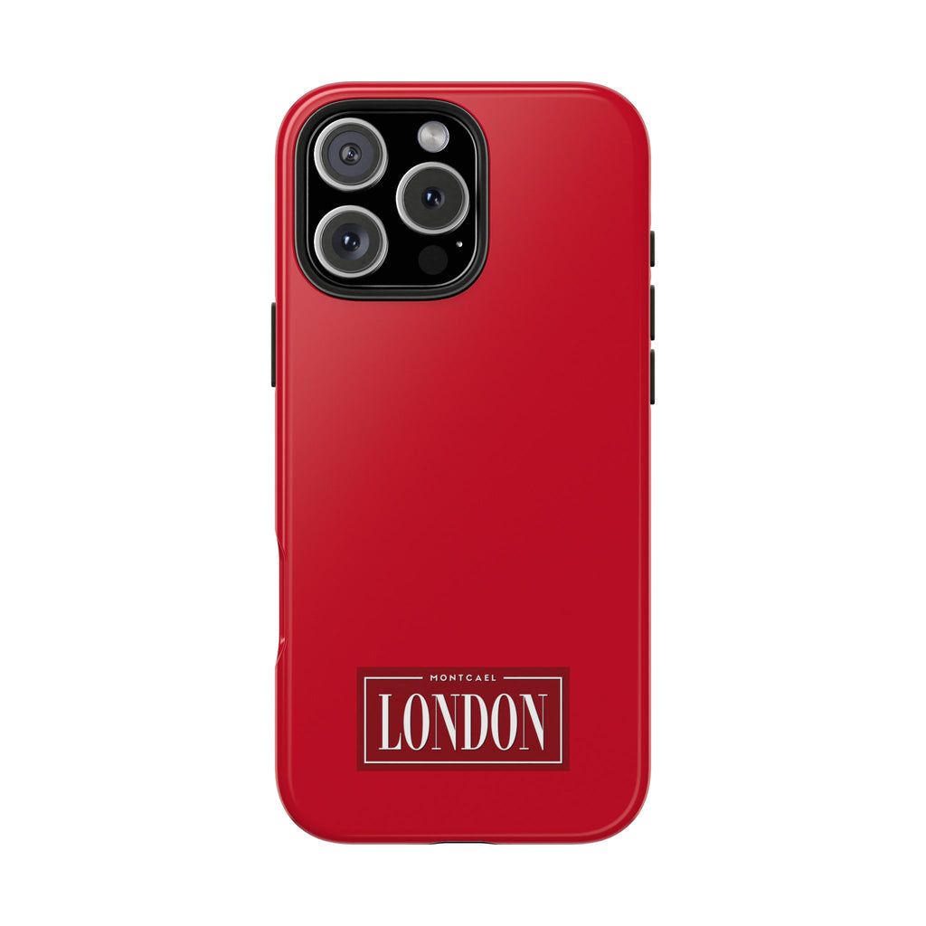 London City Tough Phone Case — Dark Red (Compatible with iPhone and Samsung only)