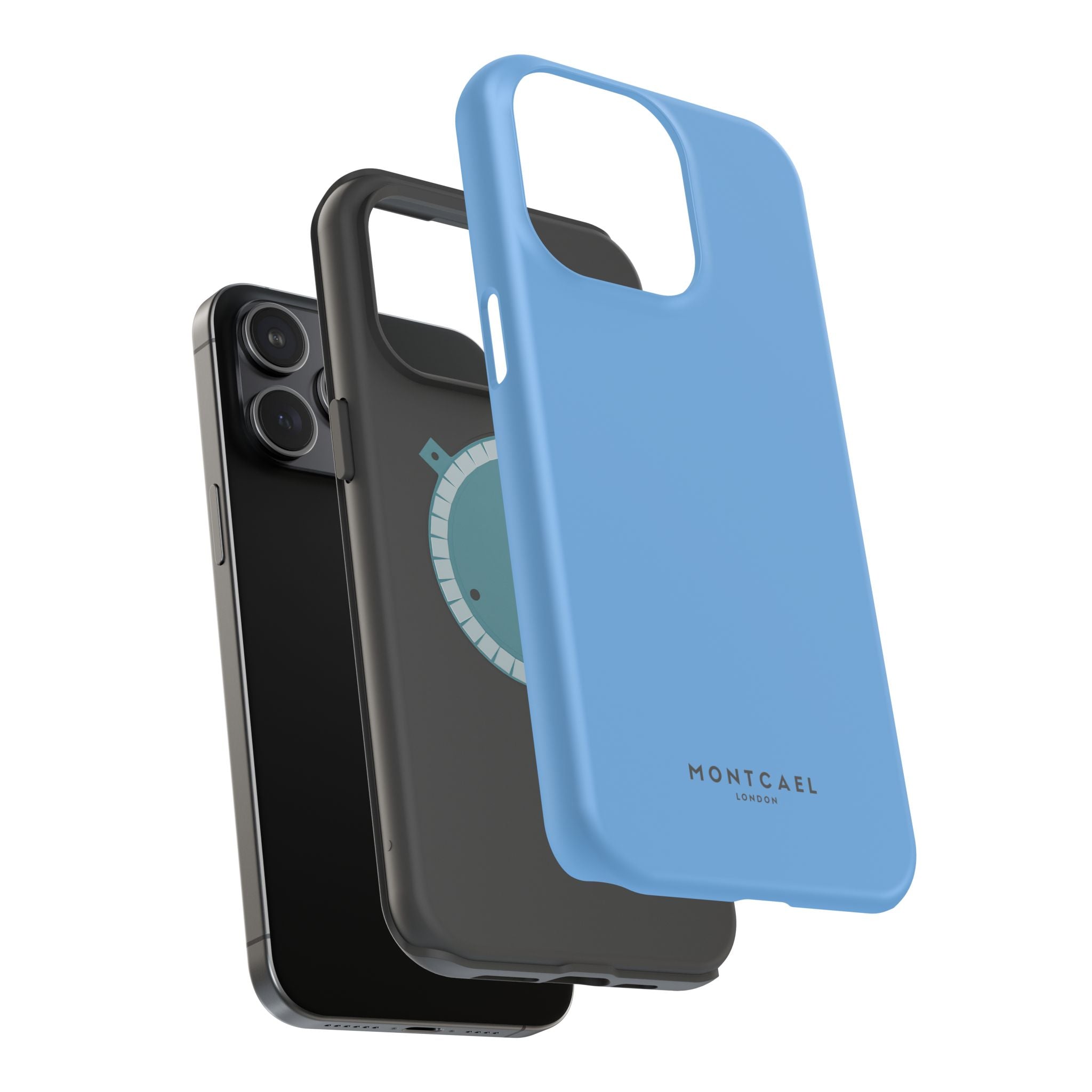 Light Blue — Magnetic Impact-Resistant Phone Case — Slim Shockproof MagSafe-Compatible (Compatible with iPhone and Samsung only)