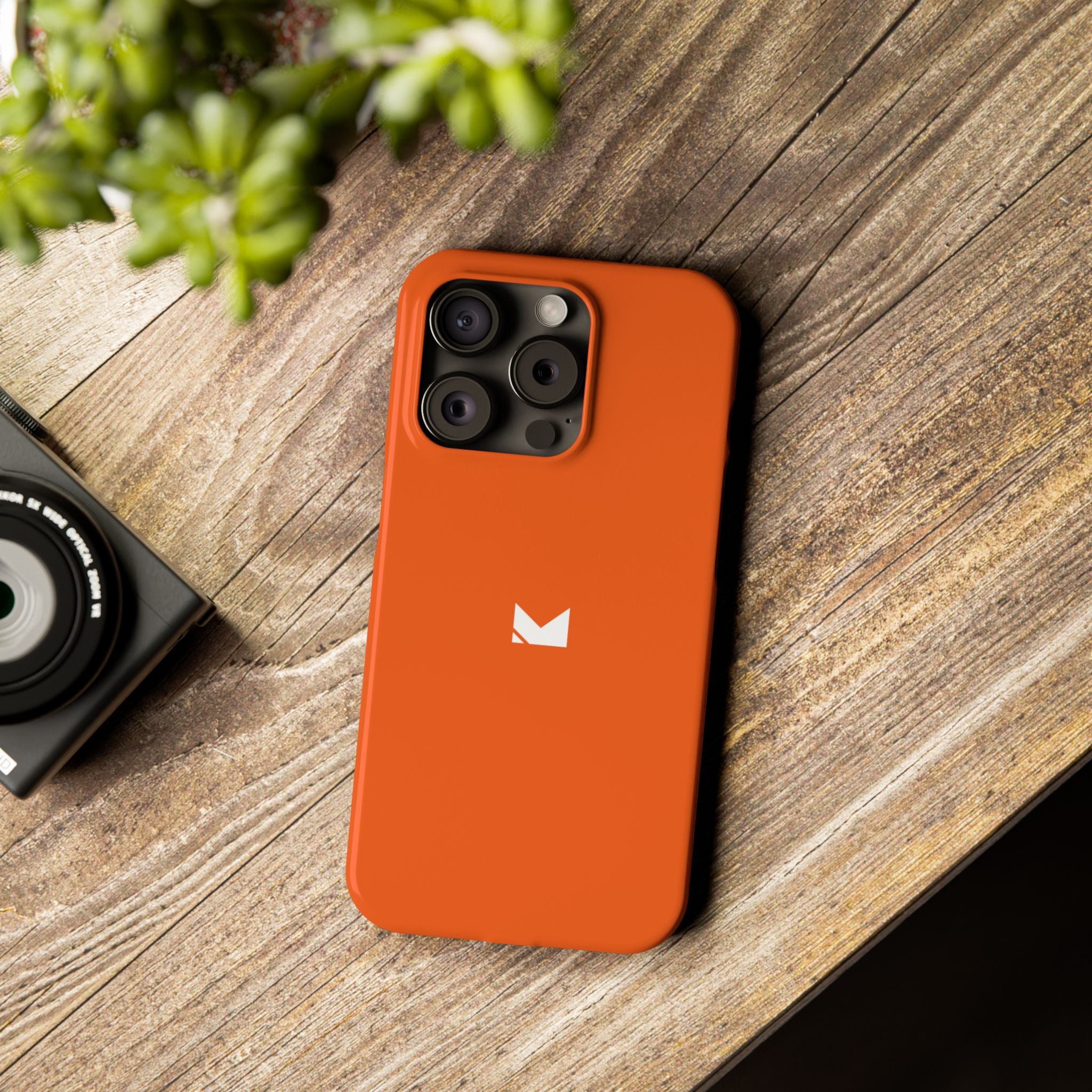 Orange — Slim Matte Protective Phone Case (Compatible with iPhone only)