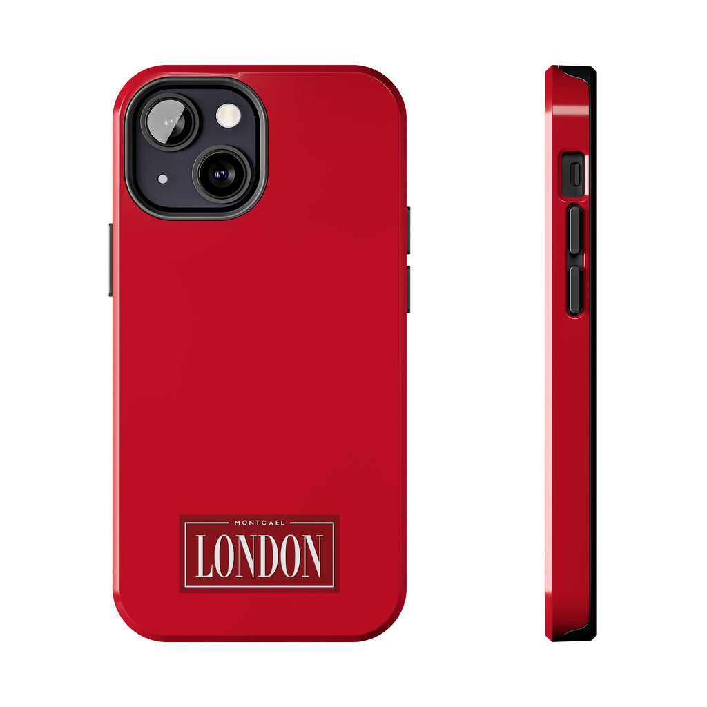 London City Tough Phone Case — Dark Red (Compatible with iPhone and Samsung only)