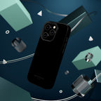 Black — Magnetic Impact-Resistant Phone Case — Slim Shockproof MagSafe-Compatible (Compatible with iPhone and Samsung only)
