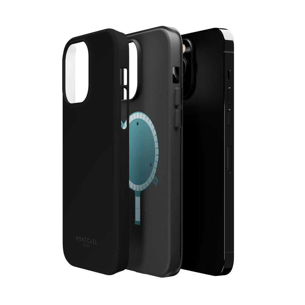 Black — Magnetic Impact-Resistant Phone Case — Slim Shockproof MagSafe-Compatible (Compatible with iPhone and Samsung only)