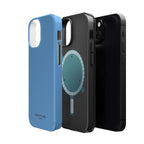 Light Blue — Magnetic Impact-Resistant Phone Case — Slim Shockproof MagSafe-Compatible (Compatible with iPhone and Samsung only)