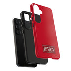London City Tough Phone Case — Dark Red (Compatible with iPhone and Samsung only)