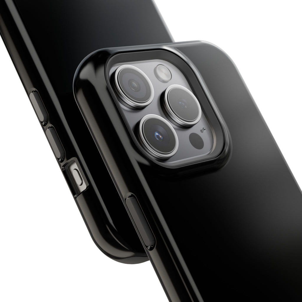 Black — Magnetic Impact-Resistant Phone Case — Slim Shockproof MagSafe-Compatible (Compatible with iPhone and Samsung only)