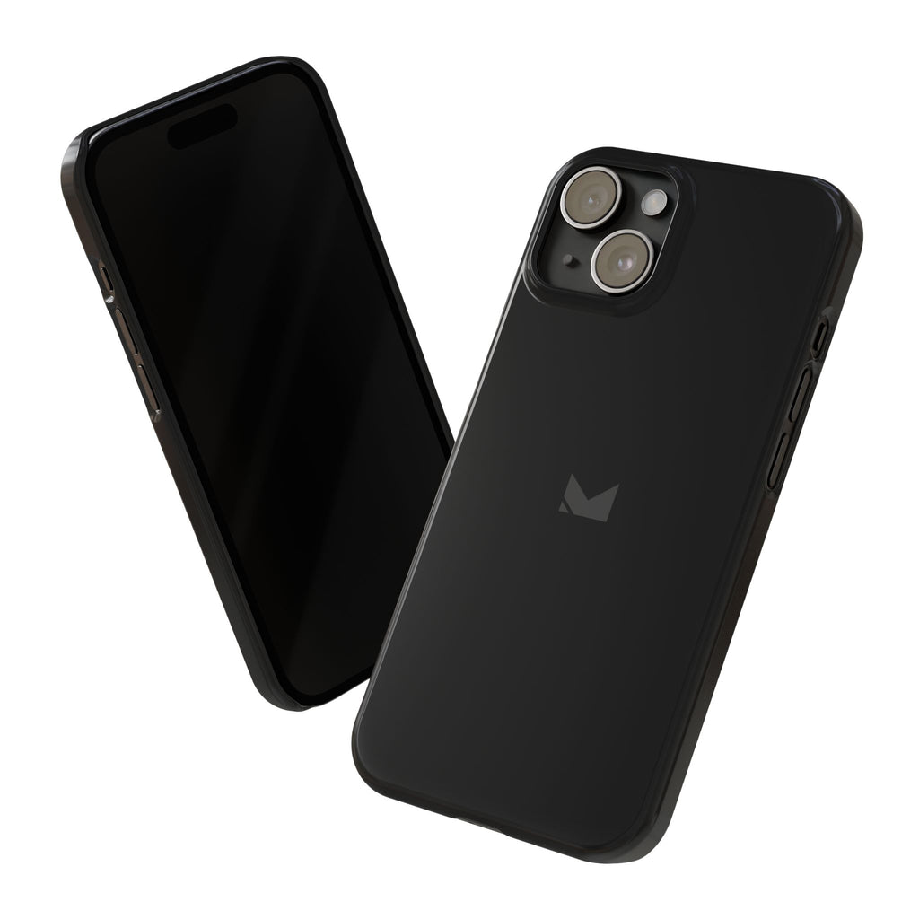 Black — Slim Matte Protective Phone Case (Compatible with iPhone only)