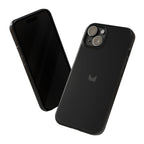 Black — Slim Matte Protective Phone Case (Compatible with iPhone only)