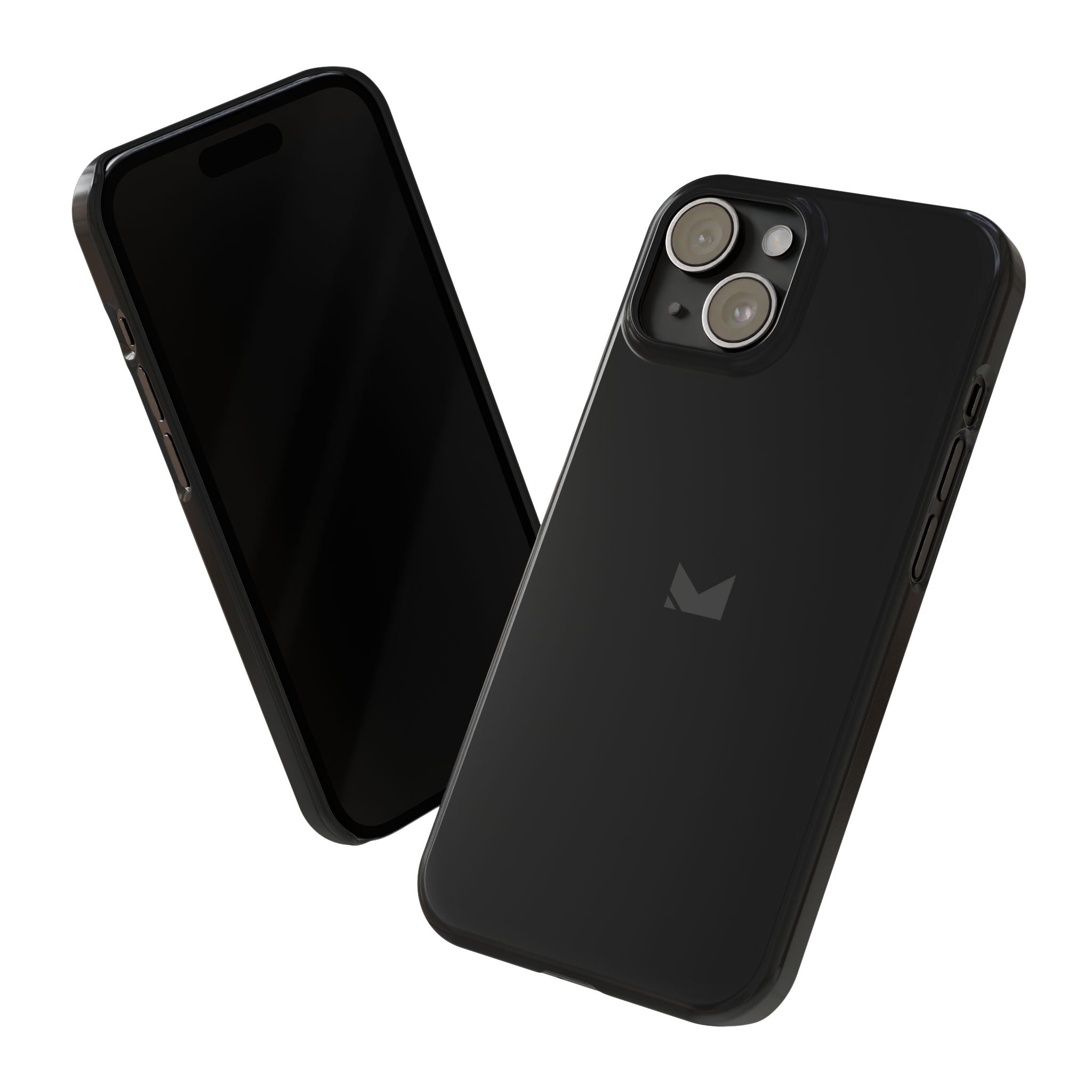 Black — Slim Matte Protective Phone Case (Compatible with iPhone only)