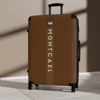 Brown (S, M, L) — Carry-On Suitcase – Sleek Black Hardshell Spinner with Telescoping Handle