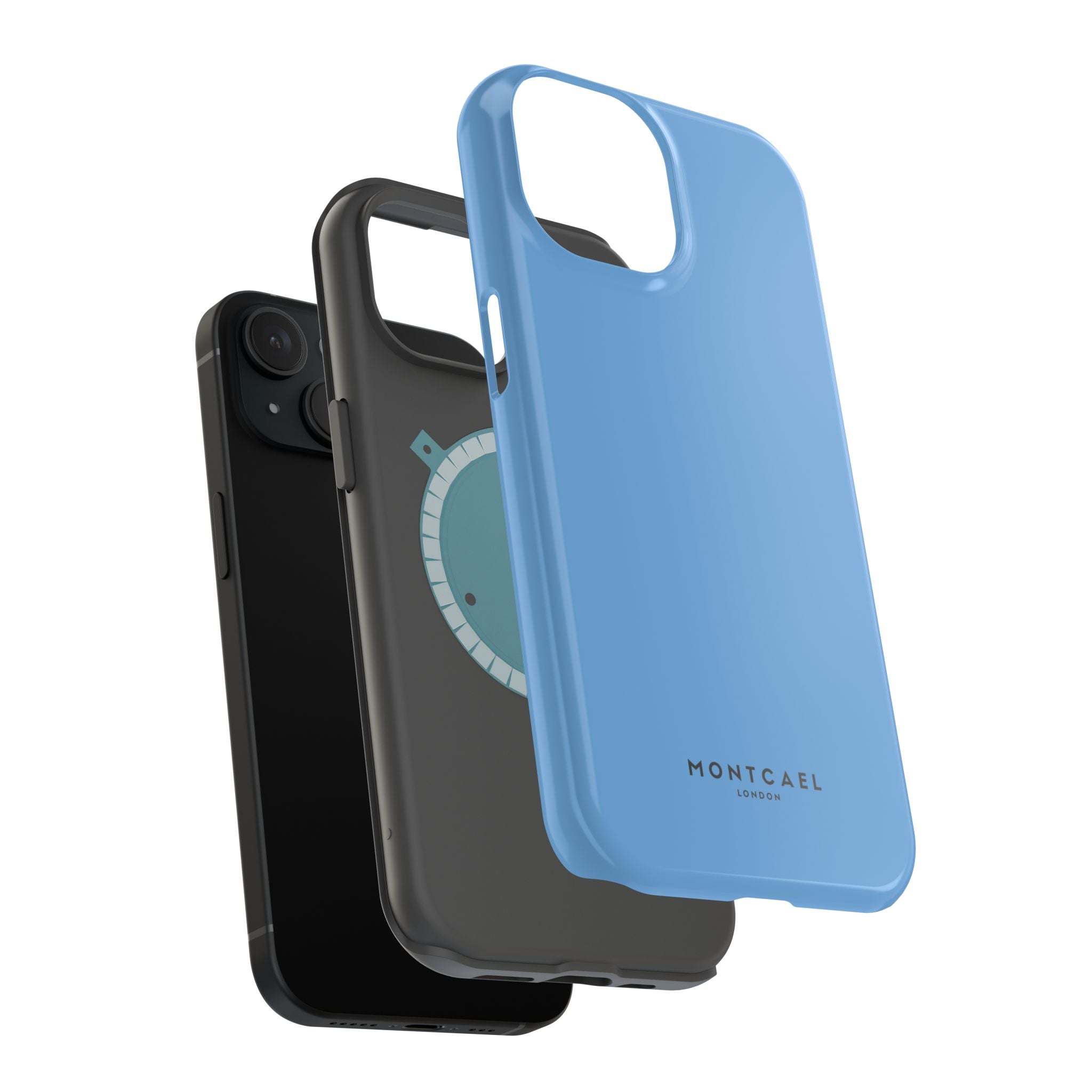 Light Blue — Magnetic Impact-Resistant Phone Case — Slim Shockproof MagSafe-Compatible (Compatible with iPhone and Samsung only)