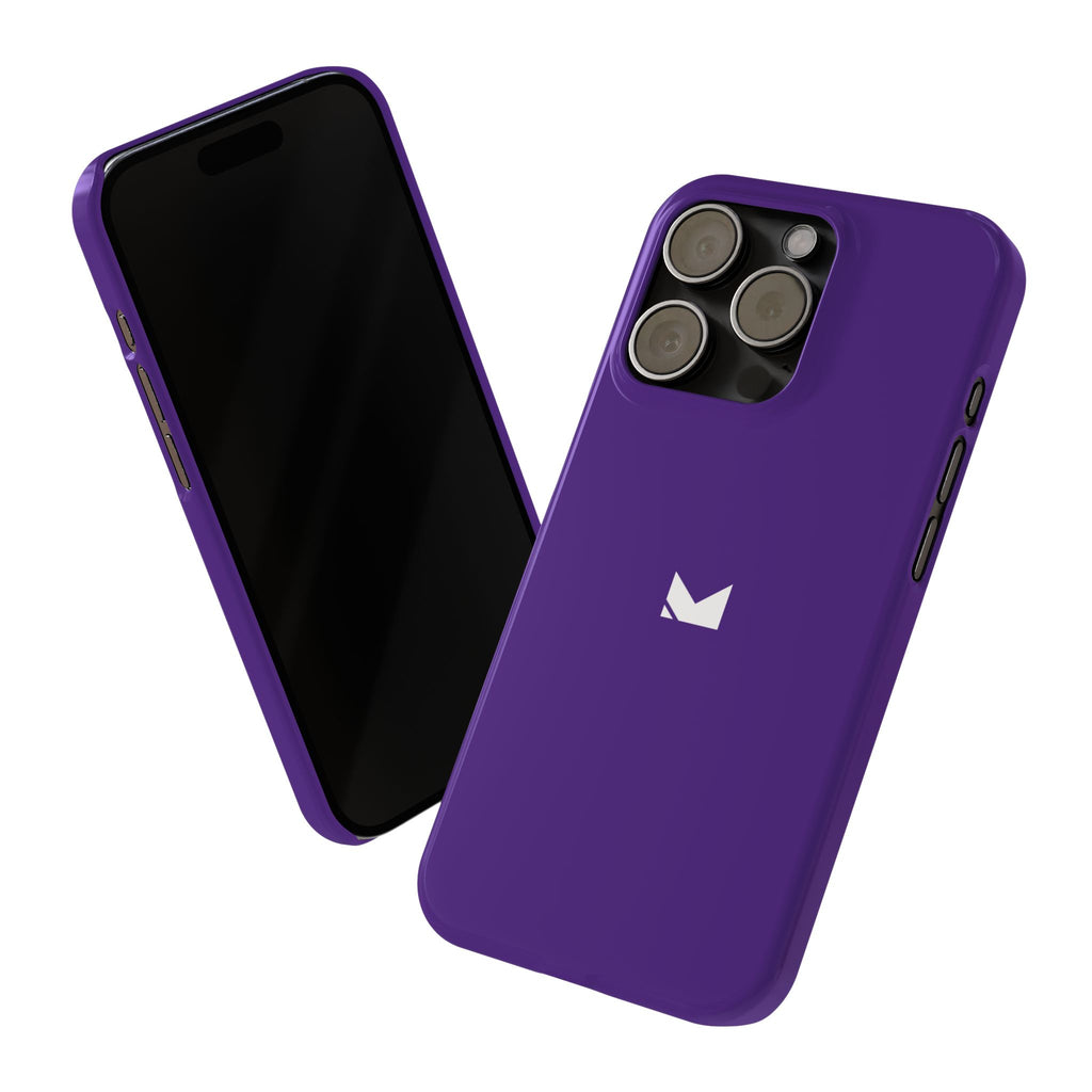 Purple — Slim Matte Protective Phone Case (Compatible with iPhone only)