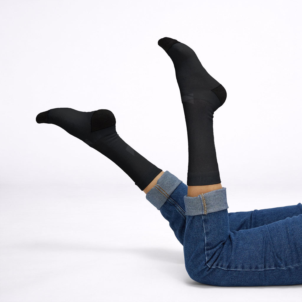 Classic 100% Cotton Black Socks