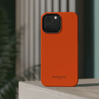 Orange — Magnetic Impact-Resistant Phone Case — Slim Shockproof MagSafe-Compatible (Compatible with iPhone and Samsung only)