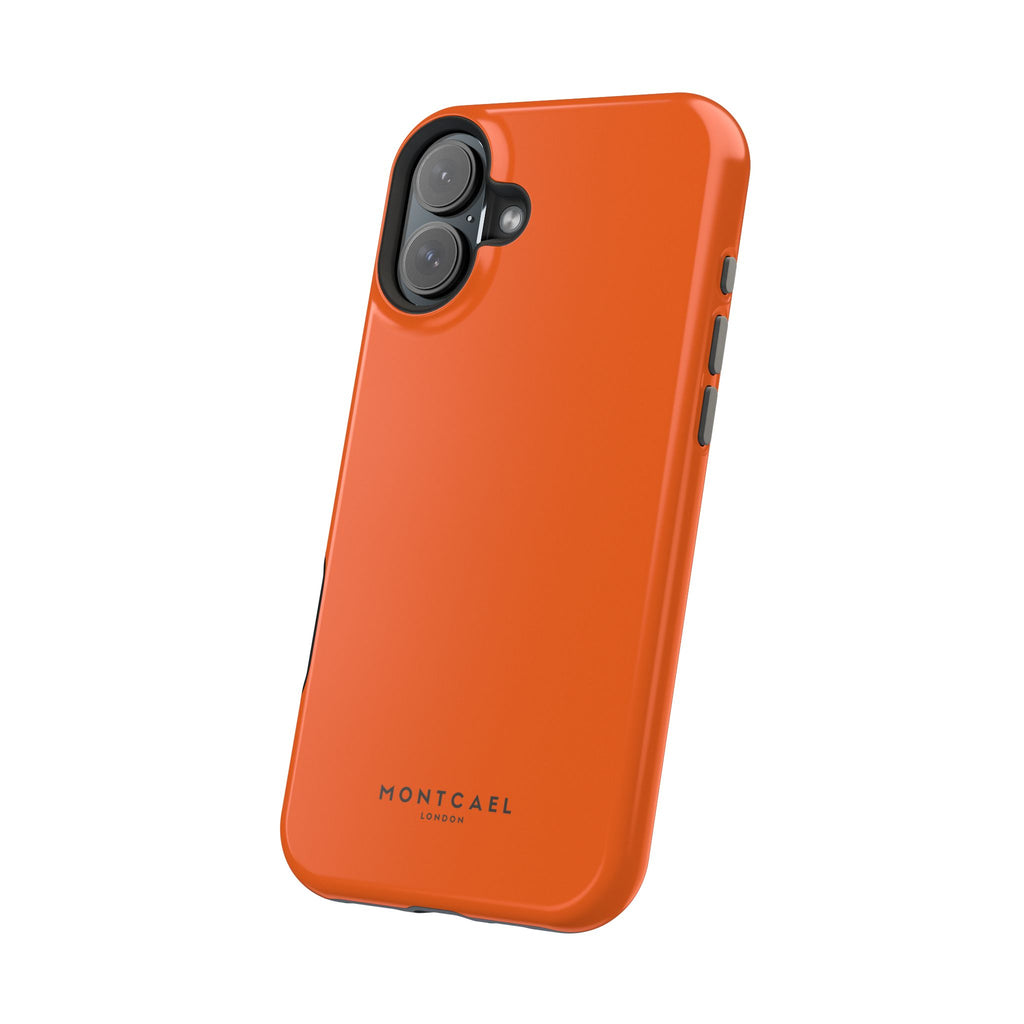 Orange — Magnetic Impact-Resistant Phone Case — Slim Shockproof MagSafe-Compatible (Compatible with iPhone and Samsung only)