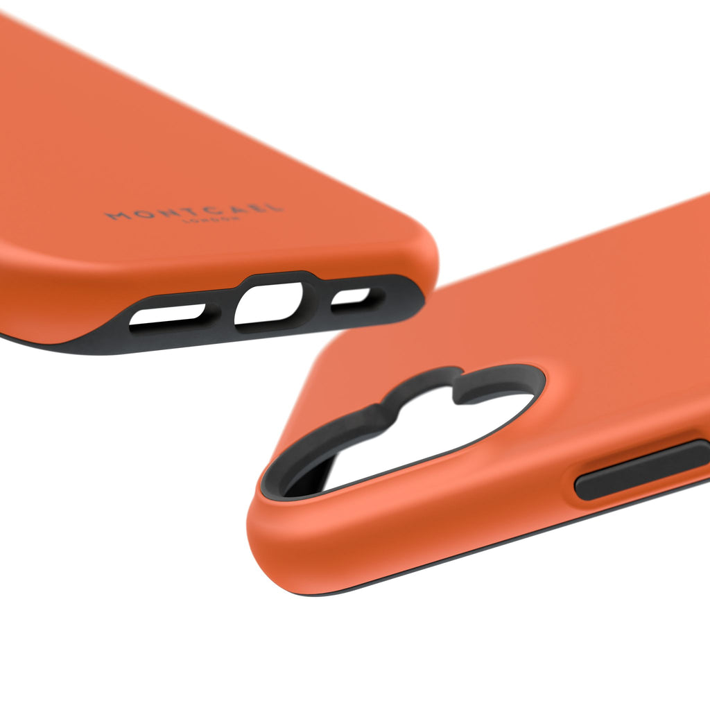 Orange — Magnetic Impact-Resistant Phone Case — Slim Shockproof MagSafe-Compatible (Compatible with iPhone and Samsung only)