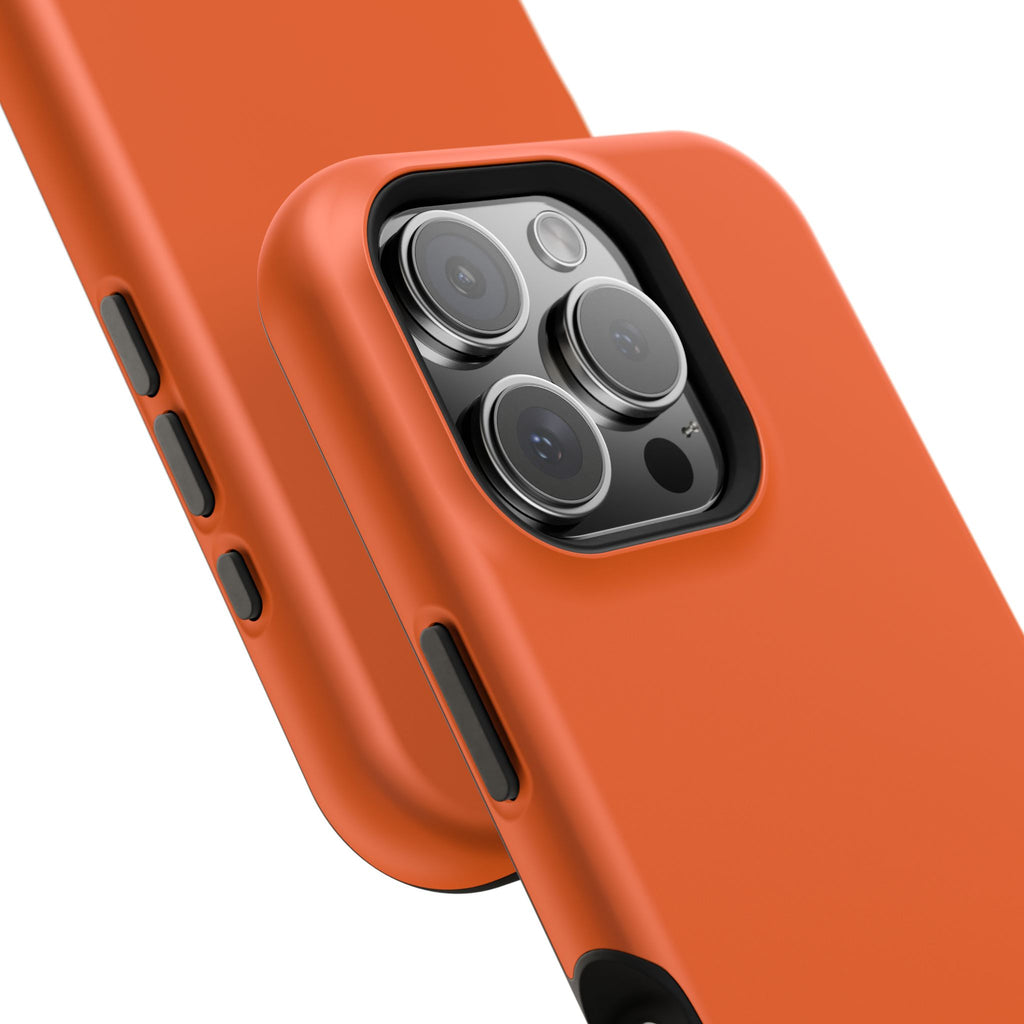 Orange — Magnetic Impact-Resistant Phone Case — Slim Shockproof MagSafe-Compatible (Compatible with iPhone and Samsung only)