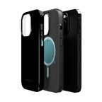 Black — Magnetic Impact-Resistant Phone Case — Slim Shockproof MagSafe-Compatible (Compatible with iPhone and Samsung only)