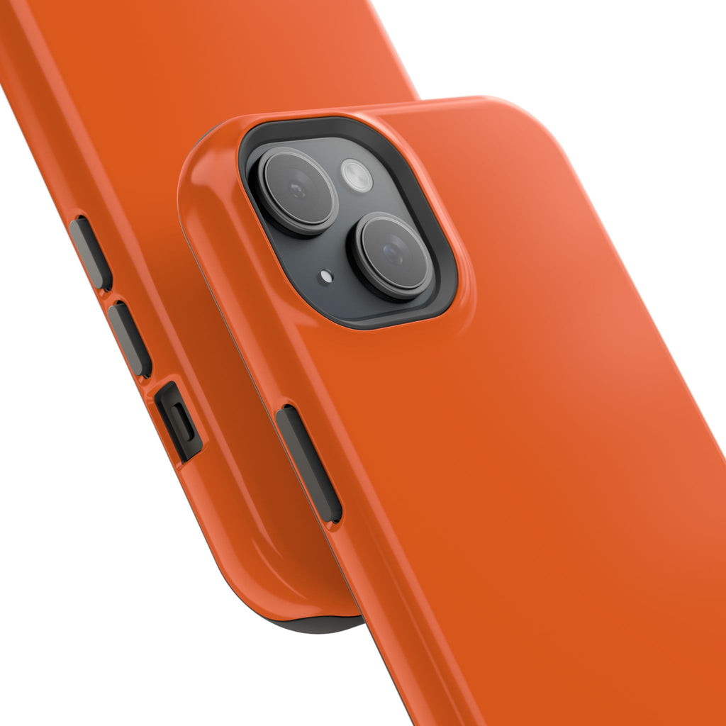 Orange — Magnetic Impact-Resistant Phone Case — Slim Shockproof MagSafe-Compatible (Compatible with iPhone and Samsung only)