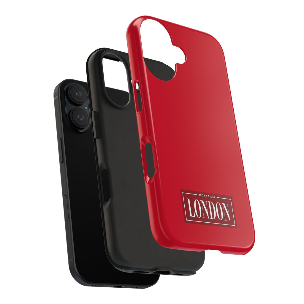 London City Tough Phone Case — Dark Red (Compatible with iPhone and Samsung only)