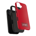 London City Tough Phone Case — Dark Red (Compatible with iPhone and Samsung only)