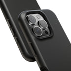 Black — Magnetic Impact-Resistant Phone Case — Slim Shockproof MagSafe-Compatible (Compatible with iPhone and Samsung only)