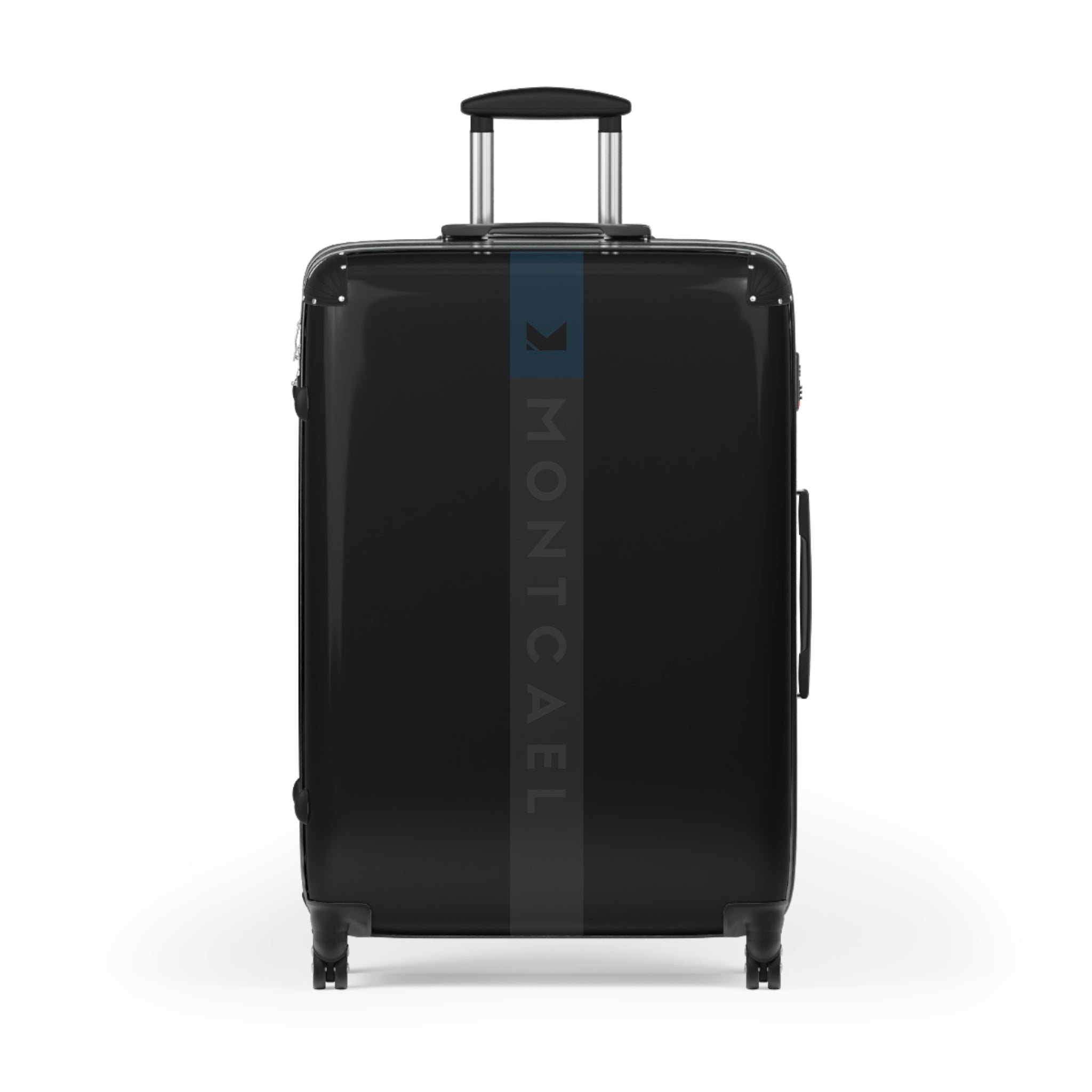 Black (S, M, L) — Carry-On Suitcase – Sleek Black Hardshell Spinner with Telescoping Handle