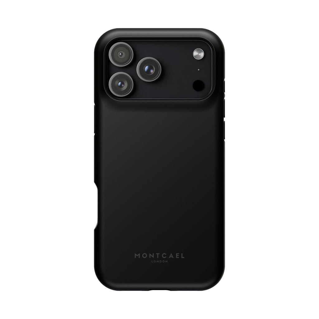 Black — Magnetic Impact-Resistant Phone Case — Slim Shockproof MagSafe-Compatible (Compatible with iPhone and Samsung only)