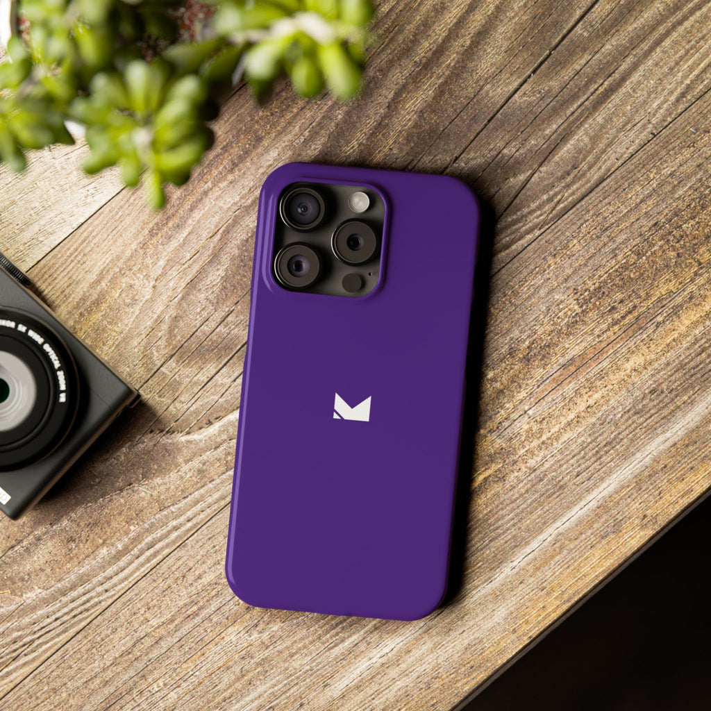 Purple — Slim Matte Protective Phone Case (Compatible with iPhone only)