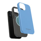 Light Blue — Magnetic Impact-Resistant Phone Case — Slim Shockproof MagSafe-Compatible (Compatible with iPhone and Samsung only)